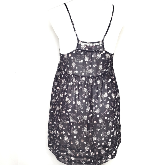 VS Angels Floral Semi Sheer Baby Doll Negligee Lg - Picture 4 of 10